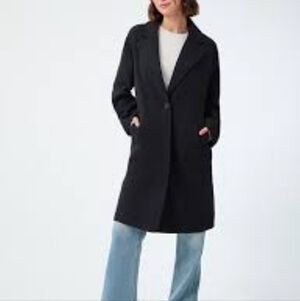 Dex Women's Black Long Blazer